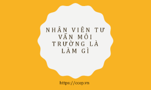 Nhân viên tư vấn môi trường là làm gì
