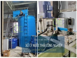 Xử lý nước thải công nghiệp với bể lắng hóa lý