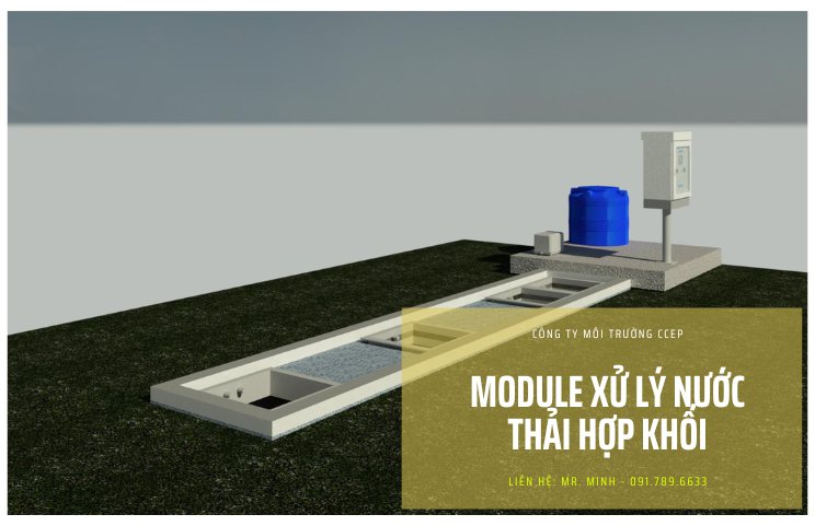 Module xử lý nước thái sinh hoạt hợp khối