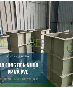 Bể nhúng sơn tĩnh điện bằng nhựa PP - bền đẹp giá rẻ Bồn nhựa PP được CCEP gia công