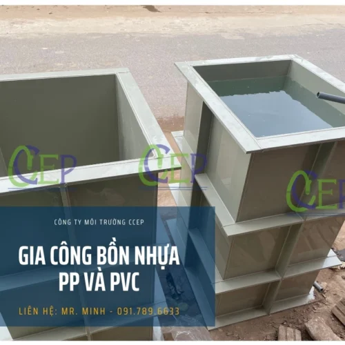 Quá trình thử nước bồn nhựa PP sau khi sản xuất