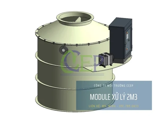 Module xử lý nước thải sinh hoạt tại chỗ 2m3 giá rẻ chất lượng cao