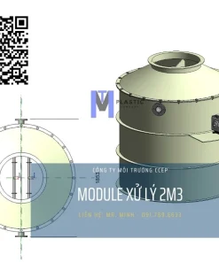 Module xử lý nước thải sinh hoạt tại chỗ 2m3 giá rẻ