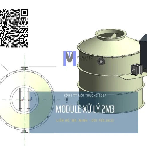 Module xử lý nước thải sinh hoạt tại chỗ 2m3 giá rẻ