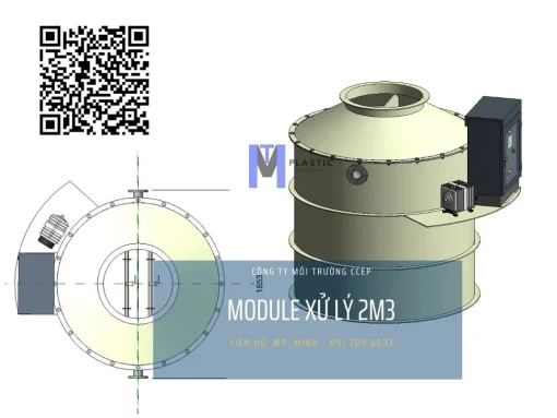 Module xử lý nước thải sinh hoạt tại chỗ 2m3 giá rẻ