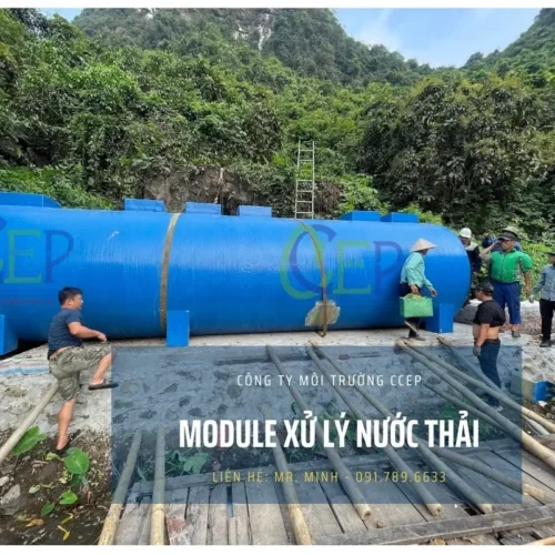 Module xử lý nước thải sinh hoạt 15m3 của CCEP lắp đặt nhanh
