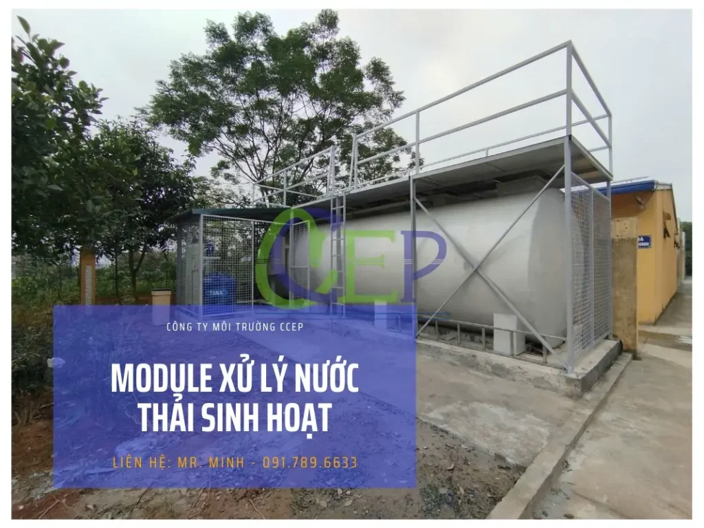 Module xử lý nước thải sinh hoạt 15m3 tại nhà máy