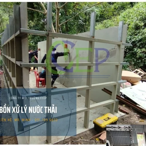 Hàn bồn bể xử lý nước thải bằng nhựa PP