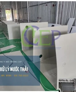 Gia công gá bồn bể xử lý nước thải bằng nhựa PP