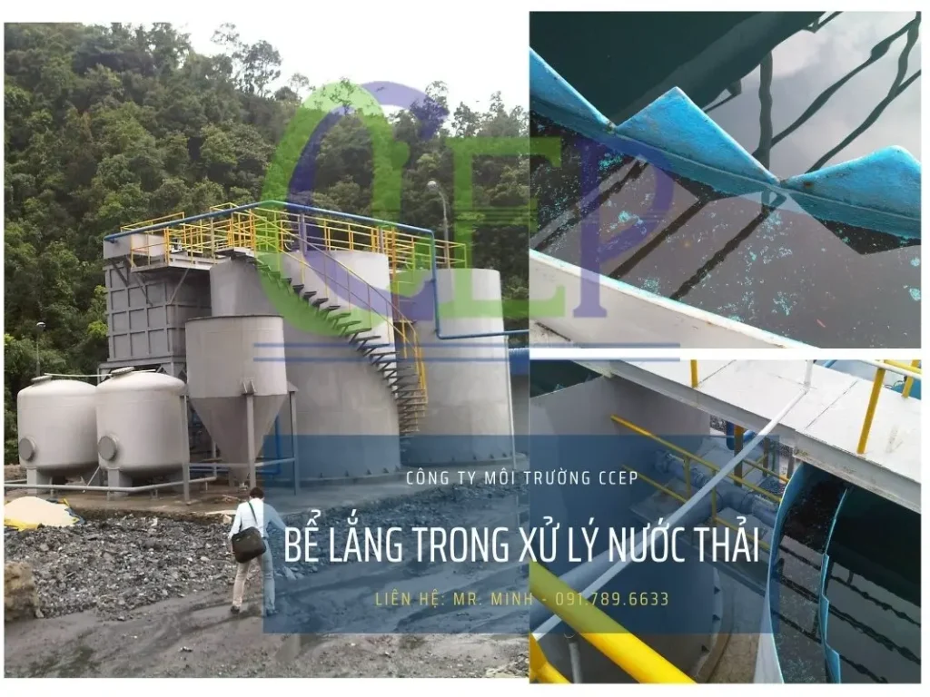 Bể lắng trong xử lý nước thải