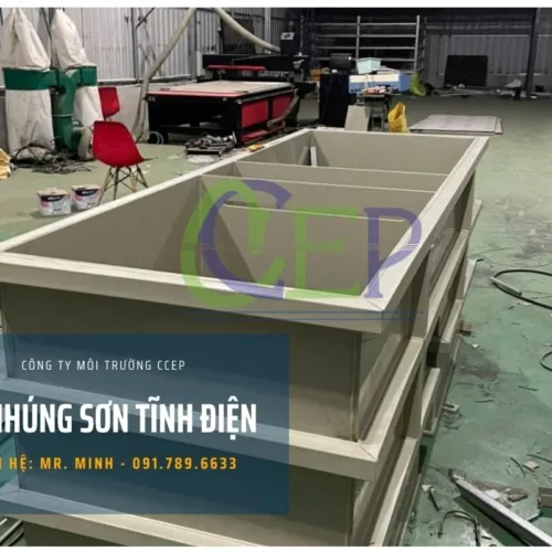 Bể nhúng sơn tĩnh điện bằng nhựa PP - bền đẹp giá rẻ Bồn nhúng sơn tĩnh điện nhựa PP giá rẻ