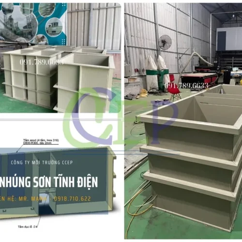 Bể nhúng sơn tĩnh điện nhựa PP chất lượng cao