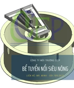 Gia công bể tuyển nổi siêu nông bằng nhựa PP Bể tuyển nổi siêu nông chế tạo bằng nhựa PP của CCEP