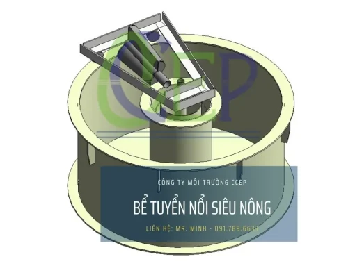 Bể tuyển nổi siêu nông chế tạo bằng nhựa PP của CCEP