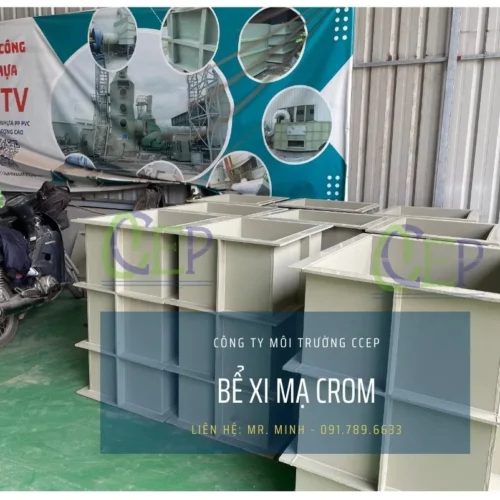 Bể xi mạ Crom bằng nhựa PP của CCEP giá rẻ số lượng nhiều