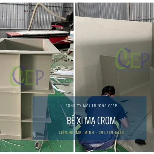 Bể xi mạ Crom bằng nhựa PP của CCEP giá rẻ