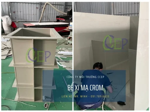 Bể xi mạ Crom bằng nhựa PP của CCEP giá rẻ