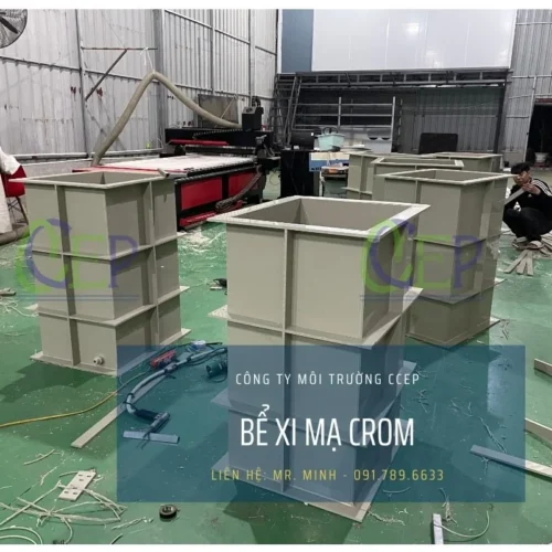 Bể xi mạ Crom bằng nhựa PP của CCEP
