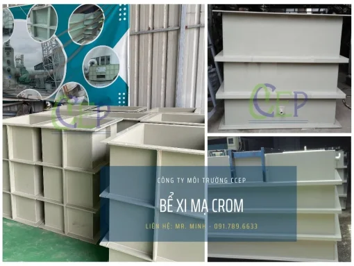 Bể xi mạ Crom bằng nhựa PP giá rẻ chất lượng cao