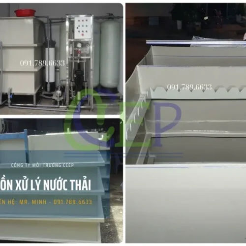 Bồn bể xử lý nước thải bằng nhựa PP của CCEP