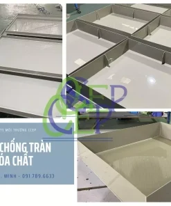 Khay chống tràn hóa chất bằng nhựa PP chất lượng