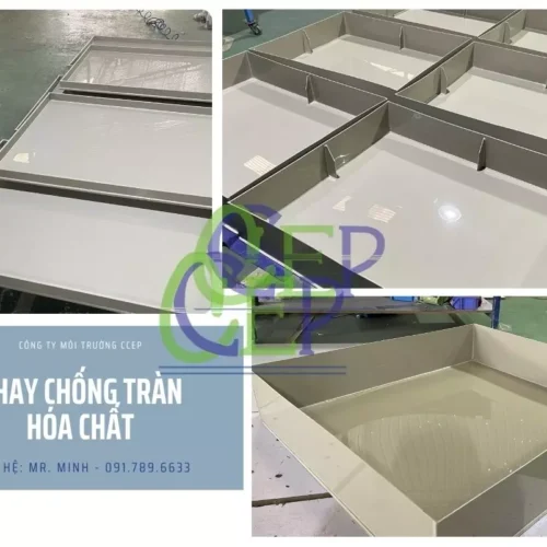 Khay chống tràn hóa chất bằng nhựa PP chất lượng