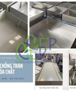 Khay chống tràn hóa chất bằng nhựa PP chất lượng cao