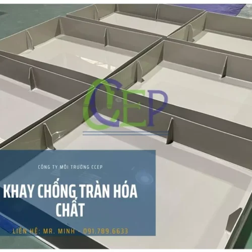 Khay chống tràn hóa chất bằng nhựa PP chất lượng cao