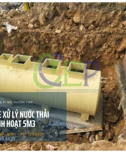 Module xử lý nước thải sinh hoạt 5m3 giá rẻ Module xử lý nước thải sinh hoạt 5m3 được đặt chìm