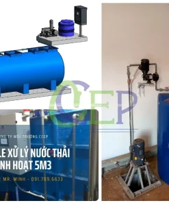 Thiết bị của Module xử lý nước thải sinh hoạt 5m3