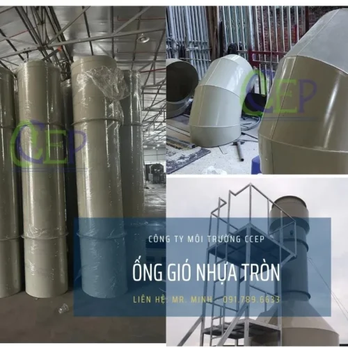 Gia công chế tạo ống gió nhựa tròn tại CCEP