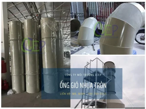 Gia công chế tạo ống gió nhựa tròn tại CCEP