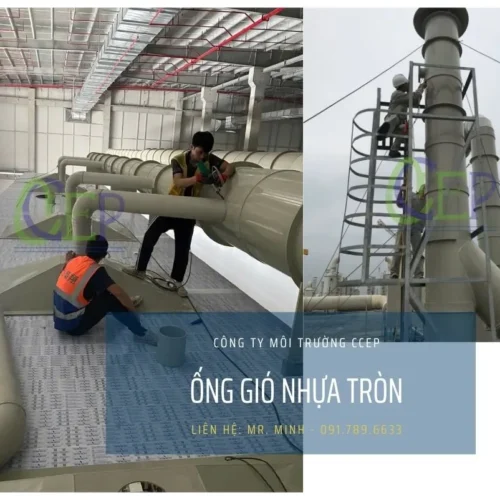 Ống gió nhựa tròn bằng nhựa PP của CCEP