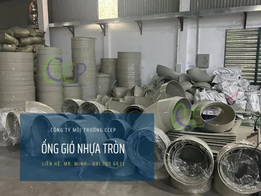 Phụ kiện ống gió nhựa tròn tại kho của CCEP