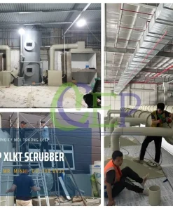 Tháp xử lý khí thải Scrubber của CCEP vật liệu nhựa PP giá rẻ