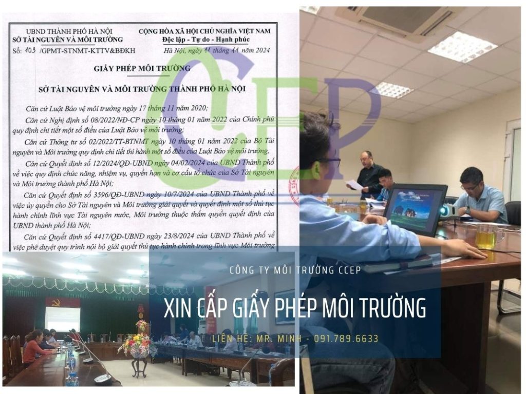 Quy trình xin cấp giấy phép môi trường mới nhất