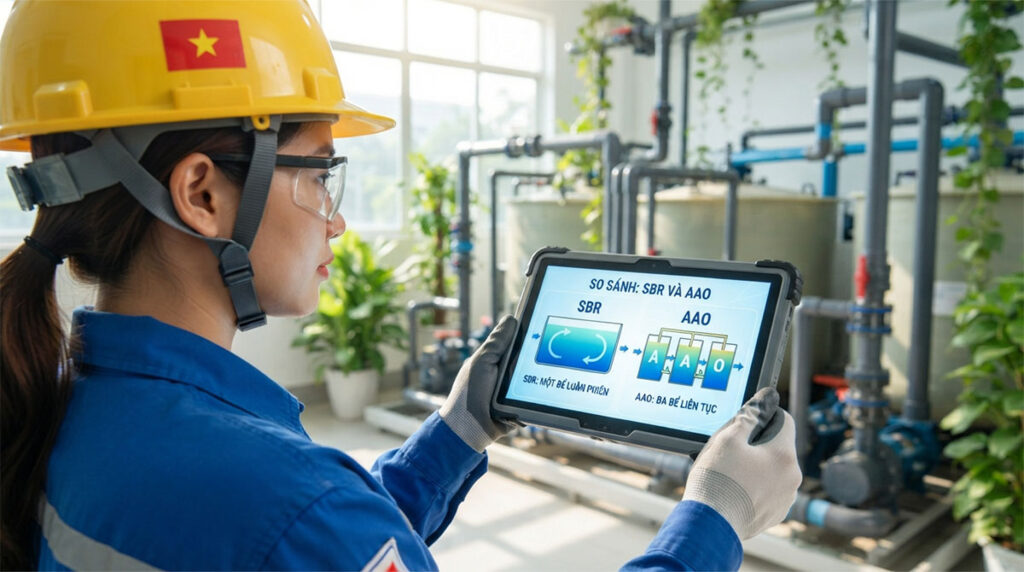 Bể SBR: cấu tạo, nguyên lý hoạt động, ưu nhược điểm cong nghe sbr 0000 3