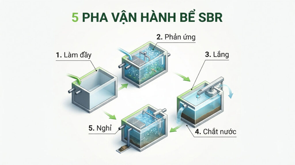 Bể SBR: cấu tạo, nguyên lý hoạt động, ưu nhược điểm cong nghe sbr 0001 2