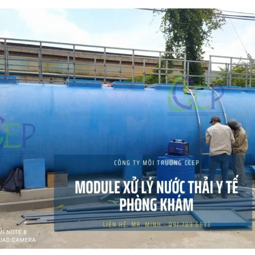 Module xử lý nước thải y tế phòng khám đặt nổi