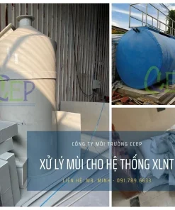 Hệ thống tháp xử lý mùi cho hệ thống xử lý nước thải bằng nhựa PP