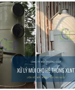 Tháp xử lý mùi cho hệ thống xử lý nước thải hiệu quả Hệ thống tháp xử lý mùi cho hệ thống xử lý nước thải bằng nhựa PP chất lượng cao