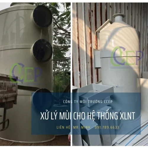 Hệ thống tháp xử lý mùi cho hệ thống xử lý nước thải bằng nhựa PP chất lượng cao