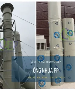 Ống nhựa PP D700 chuyên dụng trong xử lý khí thải