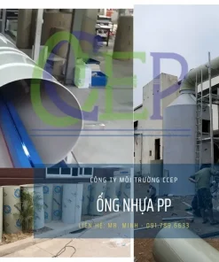 Ống nhựa PP trong hệ thống xử lý khí thải được chế tạo bằng công nghệ cao