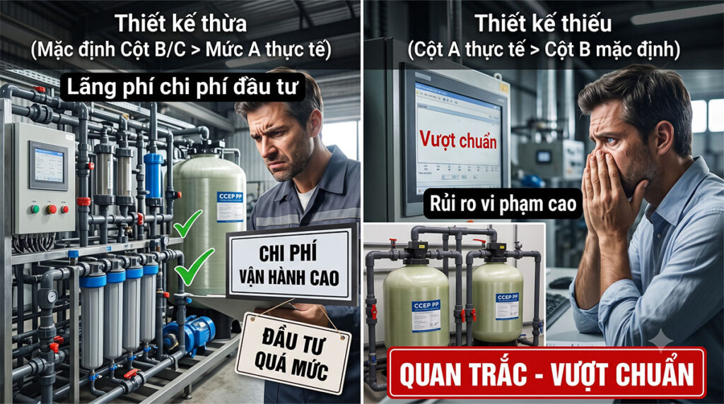 Cột A, B, C trong quy chuẩn nước thải công nghiệp là gì? cot a b c nuoc thai 0001 2