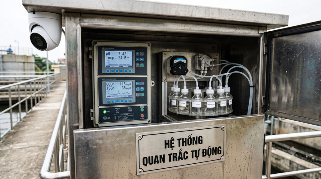 Quan trắc nước thải tự động: đối tượng bắt buộc 2026 quan trac nuoc thai tu dong 0001 2