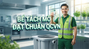 Bể tách dầu mỡ đạt chuẩn QCVN: thông số dầu mỡ cho phép