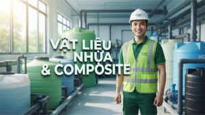 Vật liệu nhựa PP/PVC/HDPE/Composite trong xử lý nước thải