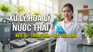 Xử lý hóa lý nước thải: keo tụ, trung hòa, oxy hóa khử