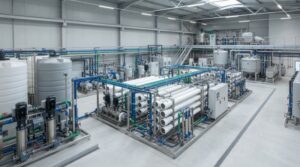 Ảnh minh họa: Hệ thống tuần hoàn nước thải công nghiệp theo định hướng ZLD với module xử lý hiện đại.